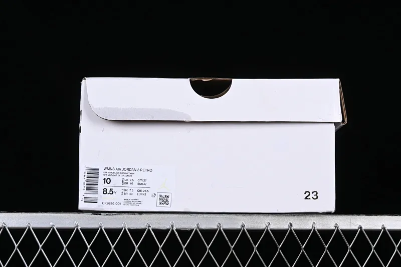 All categories Air Jordan Jordan series basketball shoes Air Jordan 3 Air Jordan 3 Retro "Off Noir" AJ3 Joe 3 old black cement CK9246-001